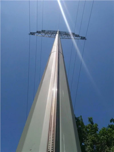 Stålrør Power Lineær Tower Transmission Pole